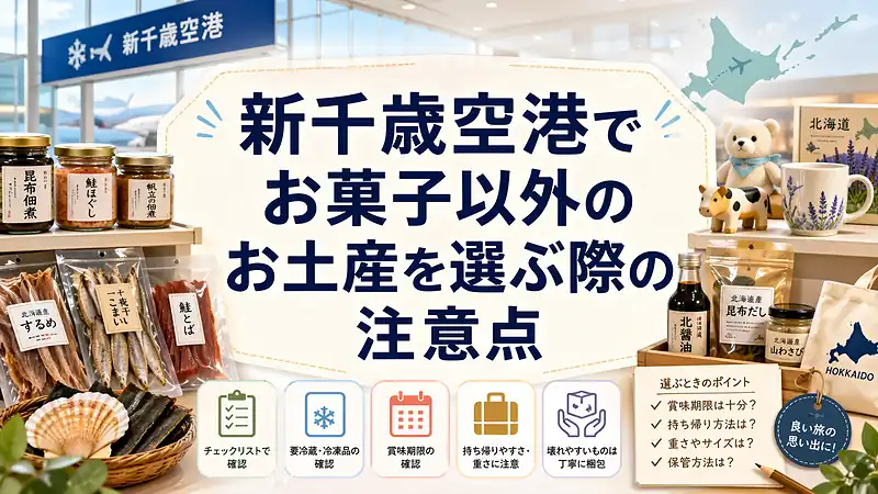 新千歳空港でお菓子以外のお土産を選ぶ際の注意点