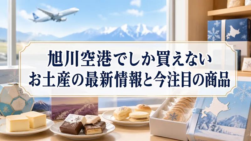 旭川空港でしか買えないお土産の最新情報と今注目の商品