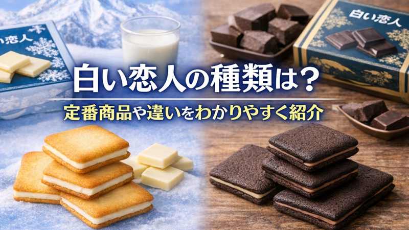 白い恋人の種類は？定番商品や違いをわかりやすく紹介