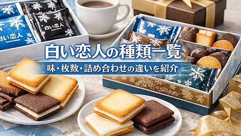 白い恋人の種類一覧｜味・枚数・詰め合わせの違いを紹介