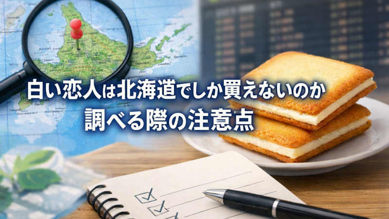 白い恋人は北海道でしか買えないのか調べる際の注意点