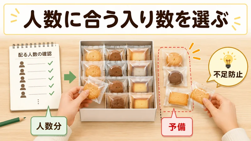 人数に合う入り数を選ぶ