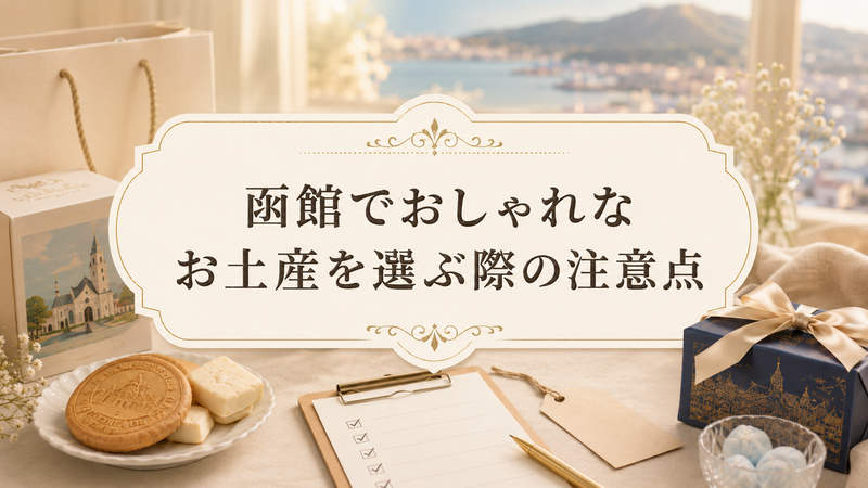 函館でおしゃれなお土産を選ぶ際の注意点