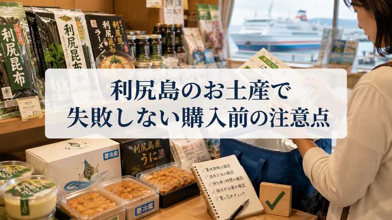 利尻島のお土産で失敗しない購入前の注意点