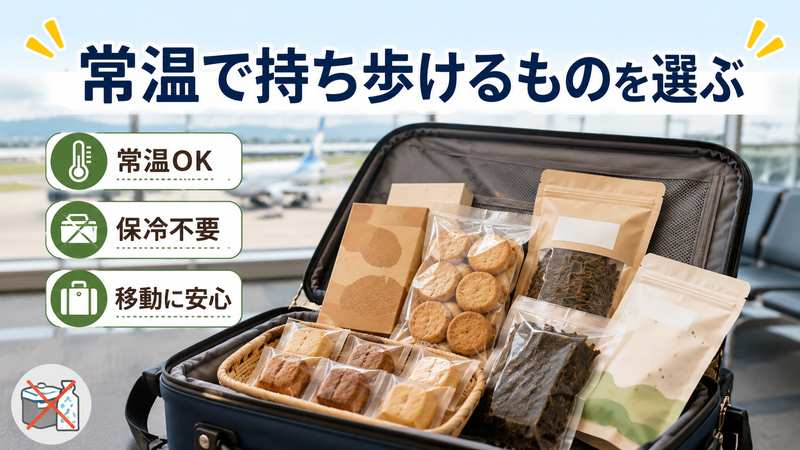 常温で持ち歩けるものを選ぶ