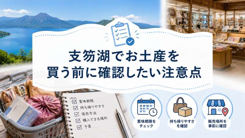 支笏湖でお土産を買う前に確認したい注意点