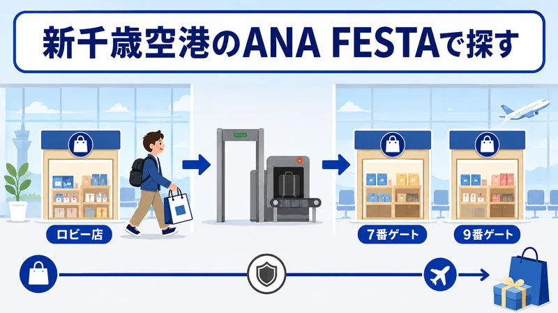 新千歳空港のANA FESTAで探す