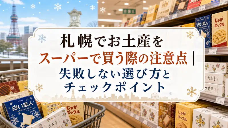 札幌でお土産をスーパーで買う際の注意点｜失敗しない選び方とチェックポイント