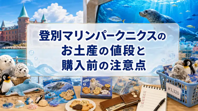 登別マリンパークニクスのお土産の値段と購入前の注意点