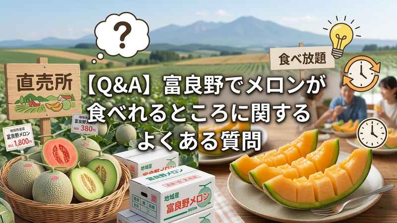 【Q&A】富良野でメロンが食べれるところに関するよくある質問
