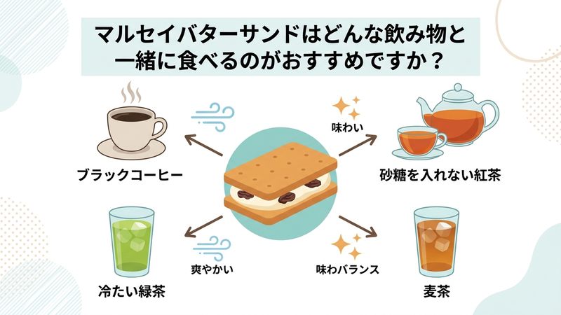 マルセイバターサンドはどんな飲み物と一緒に食べるのがおすすめですか？