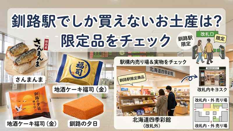 釧路駅でしか買えないお土産は_限定品をチェック