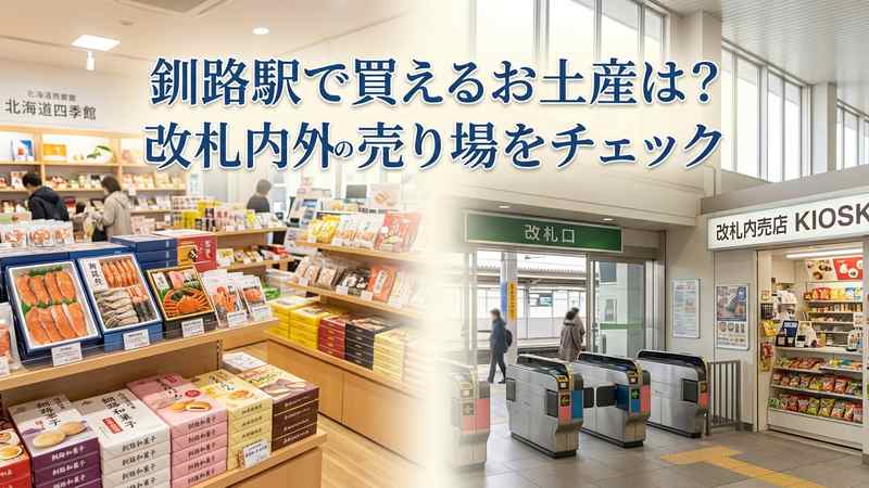 釧路駅で買えるお土産は_改札内外の売り場をチェック