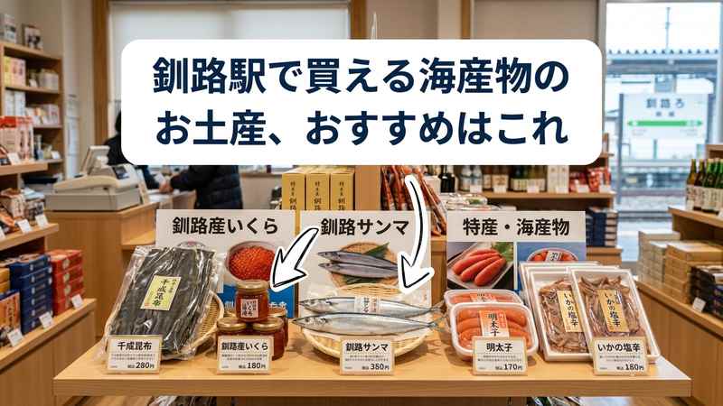 釧路駅で買える海産物のお土産_おすすめはこれ