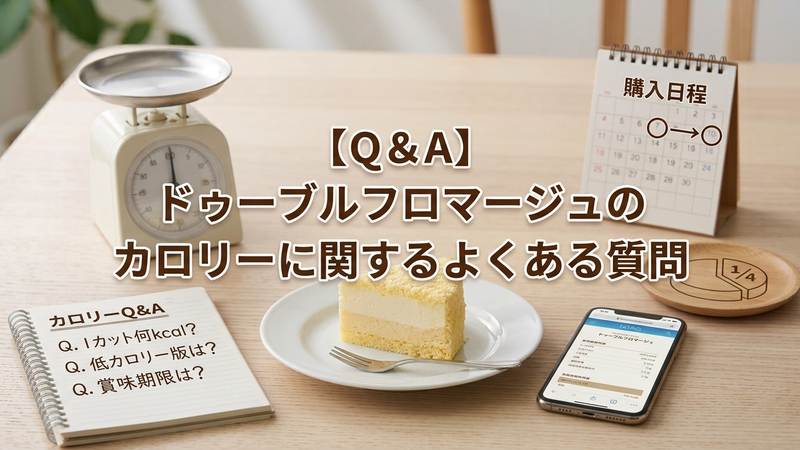 QA-ドゥーブルフロマージュのカロリーに関するよくある質問