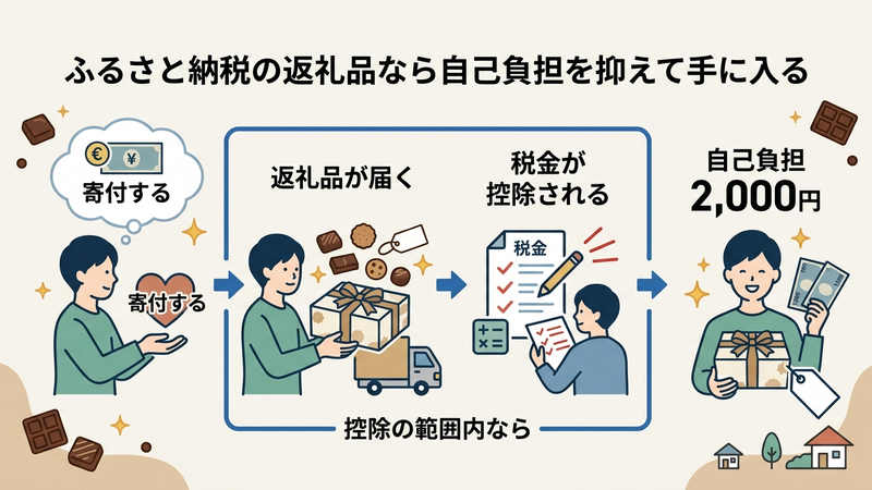 ふるさと納税の返礼品なら自己負担を抑えて手に入る