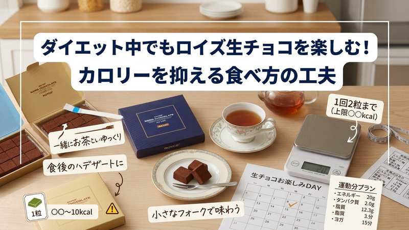 ダイエット中でもロイズ生チョコを楽しむ！カロリーを抑える食べ方の工夫
