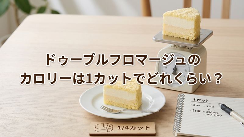 ドゥーブルフロマージュのカロリーは1カットでどれくらい