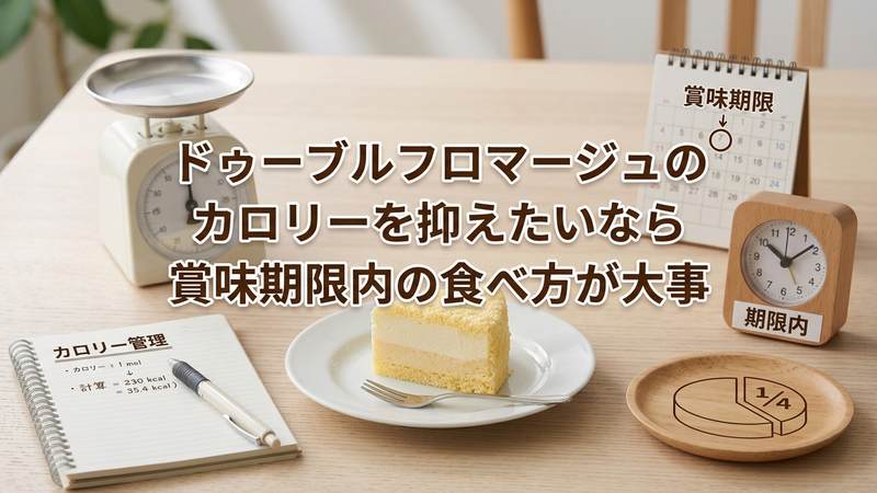 ドゥーブルフロマージュのカロリーを抑えたいなら賞味期限内の食べ方が大事
