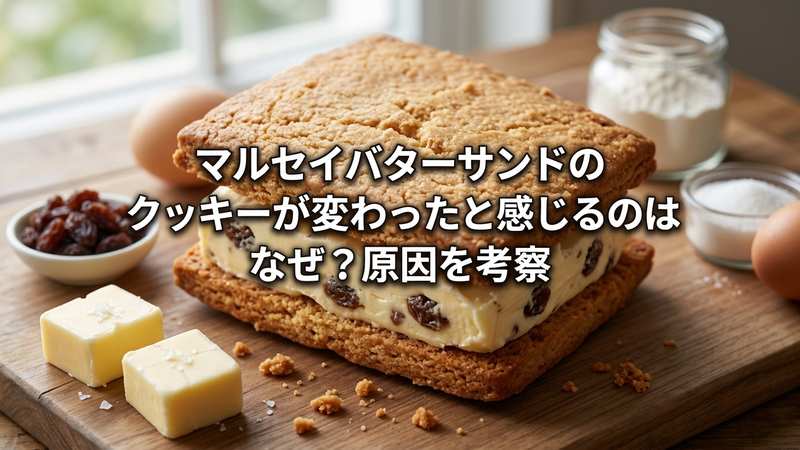 マルセイバターサンドのクッキーが変わったと感じるのはなぜ？原因を考察