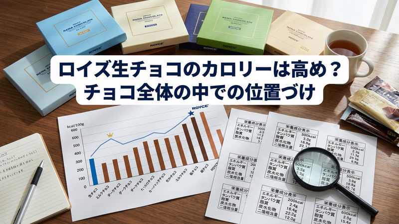 ロイズ生チョコのカロリーは高め？チョコ全体の中での位置づけ