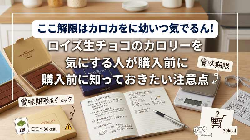 ロイズ生チョコのカロリーを気にする人が購入前に知っておきたい注意点
