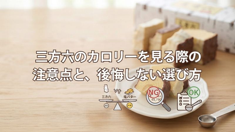 三方六のカロリーを見る際の注意点と、後悔しない選び方