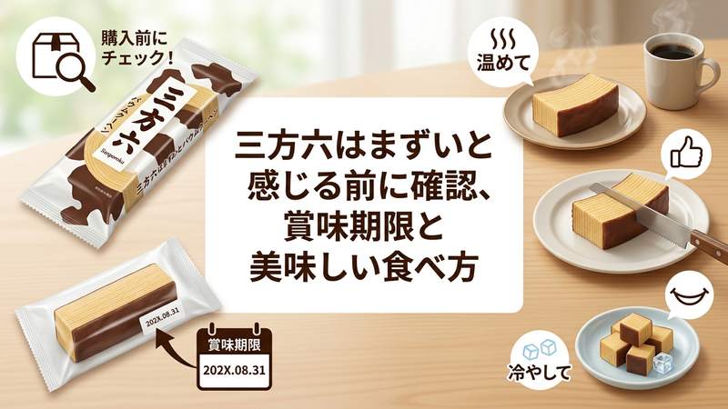 三方六はまずいと感じる前に確認、賞味期限と美味しい食べ方
