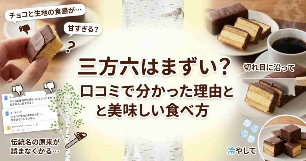 三方六はまずい？口コミで分かった理由と美味しい食べ方