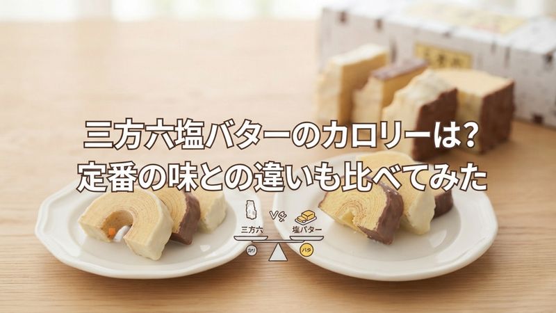 三方六塩バターのカロリーは？定番の味との違いも比べてみた